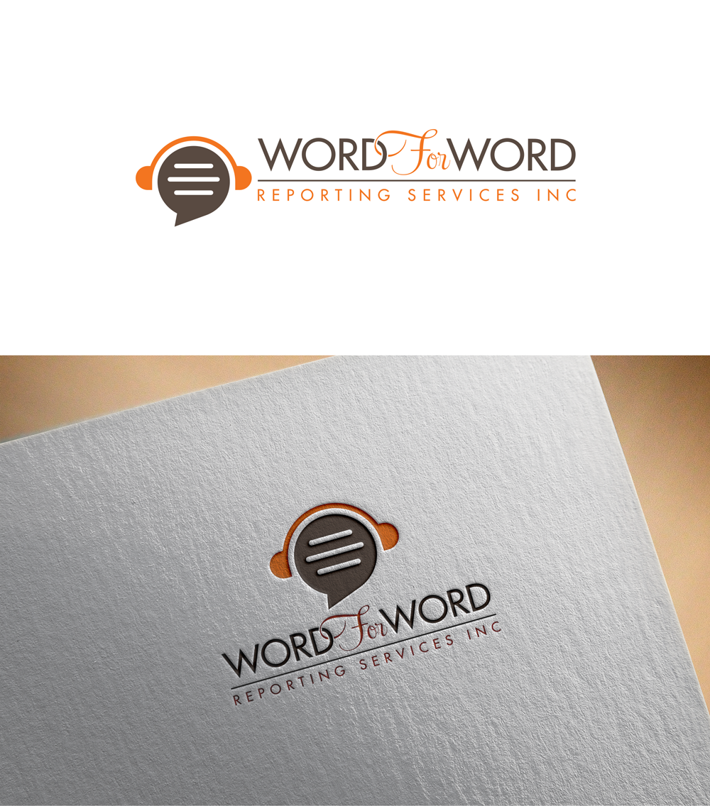 Logo Design by RA-bica for Word For Word Reporting Services Inc. | Design #31159794