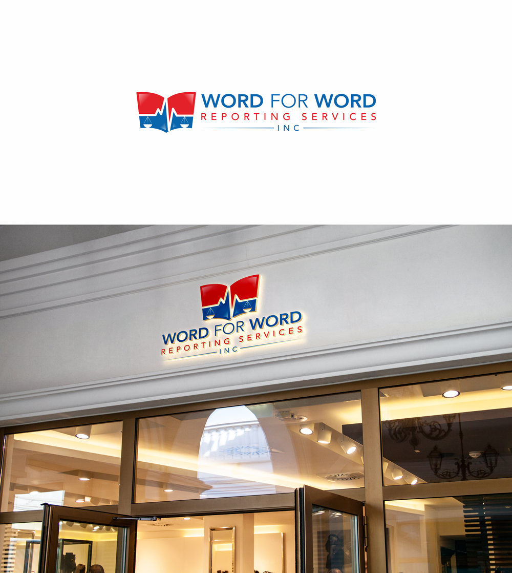 Logo Design by RA-bica for Word For Word Reporting Services Inc. | Design #31159795
