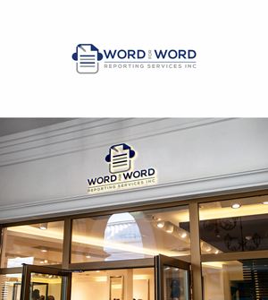 Logo Design by RA-bica for Word For Word Reporting Services Inc. | Design: #31159797