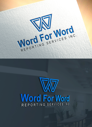 Logo Design by RaKu 2 for Word For Word Reporting Services Inc. | Design: #31167602