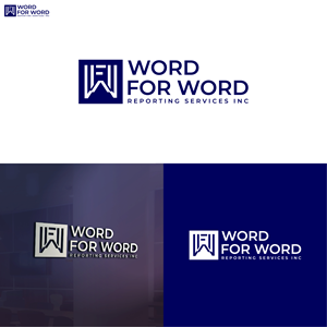 Logo Design by designer profile for Word For Word Reporting Services Inc. | Design: #31160544
