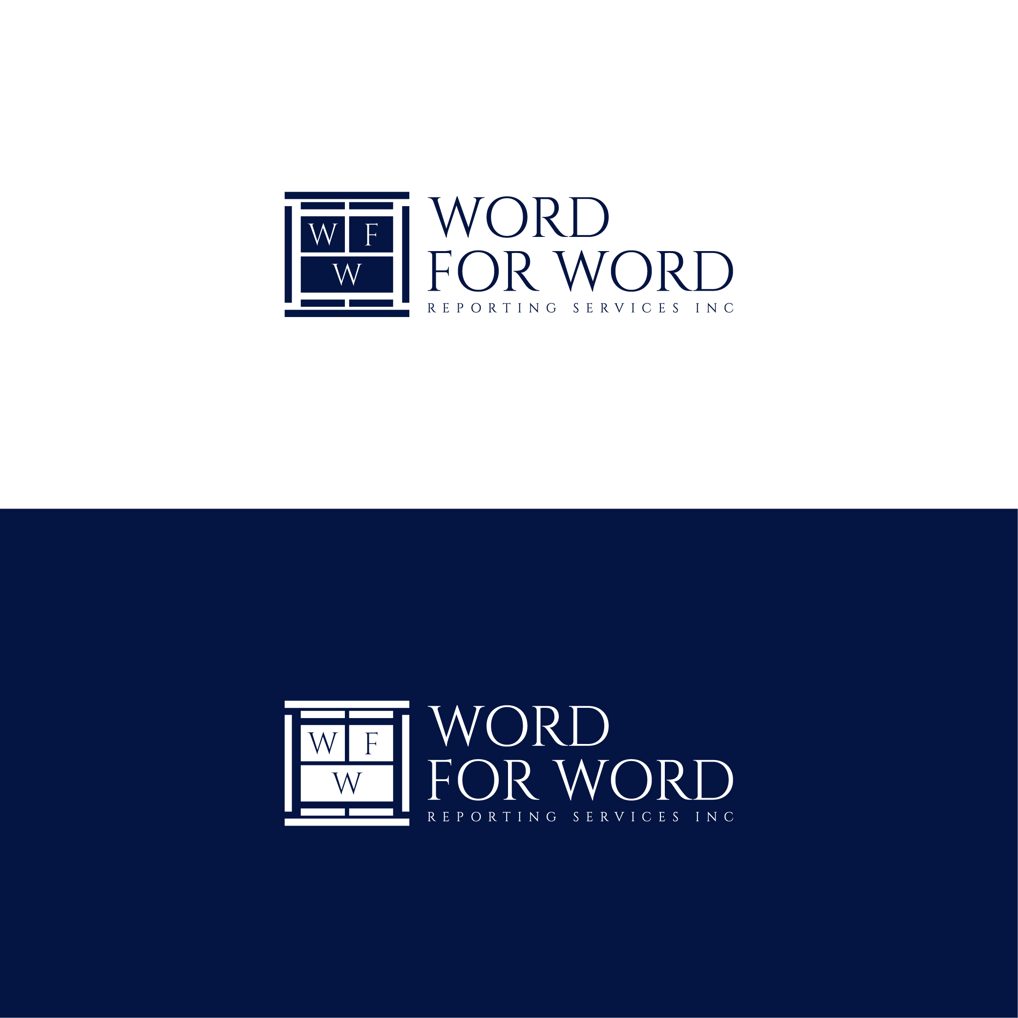 Diseño de Logo por designer profile para Word For Word Reporting Services Inc. | Diseño #31160639
