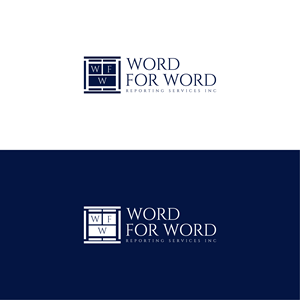 Logo Design by designer profile for Word For Word Reporting Services Inc. | Design: #31160639