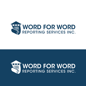 Logo Design by M Art & Design for Word For Word Reporting Services Inc. | Design: #31158801