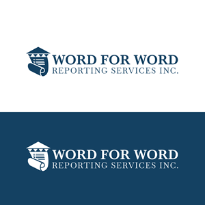 Logo Design by M Art & Design for Word For Word Reporting Services Inc. | Design: #31158890