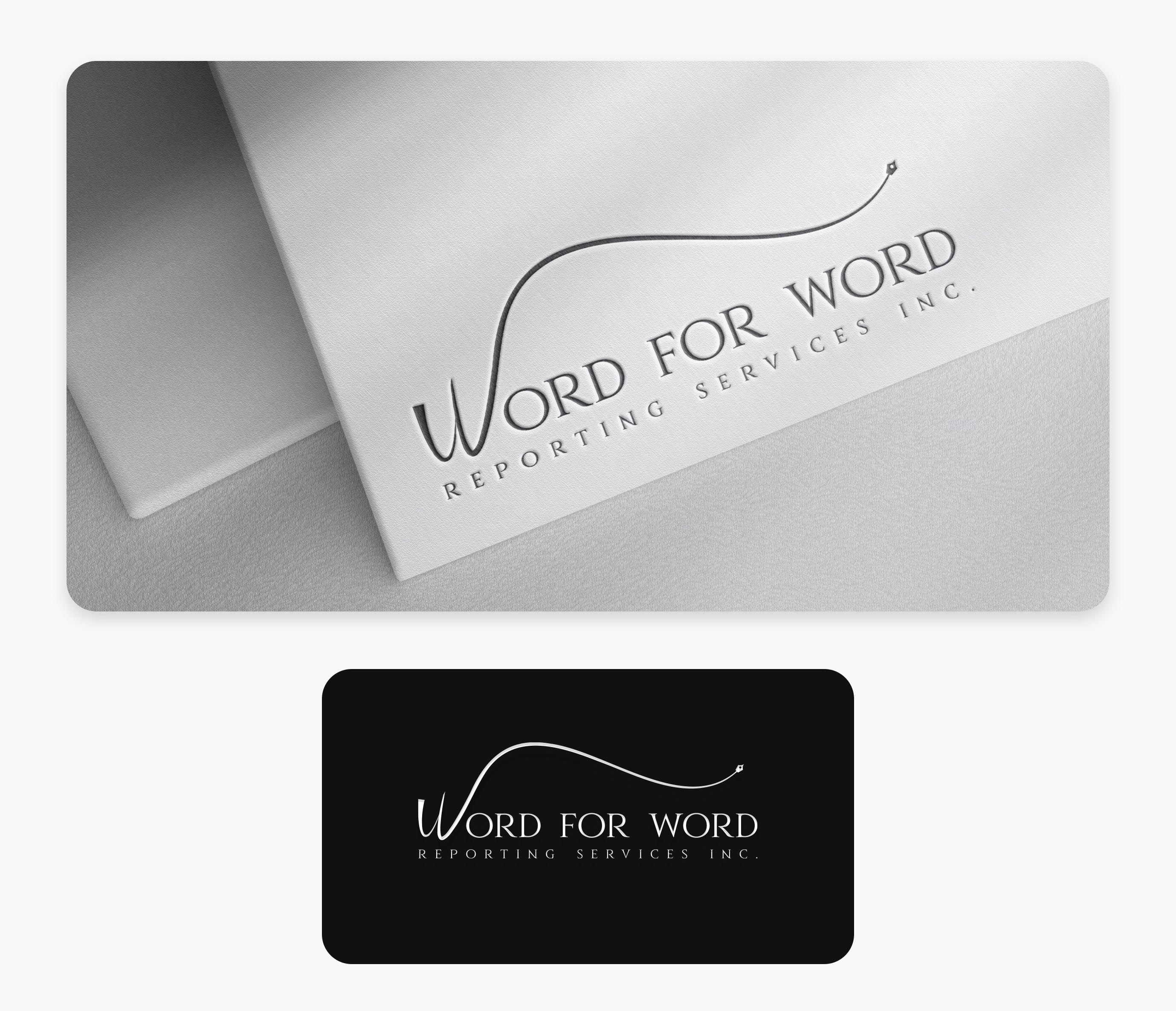 Design de Logo par Interloop_Designs pour Word For Word Reporting Services Inc. | Design #31161827