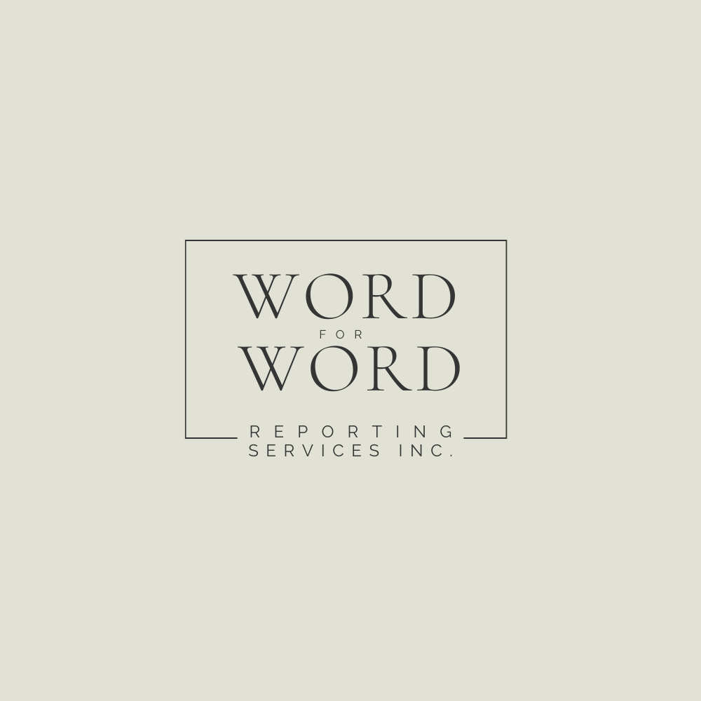 Logo Design by Chas Designs for Word For Word Reporting Services Inc. | Design #31173456