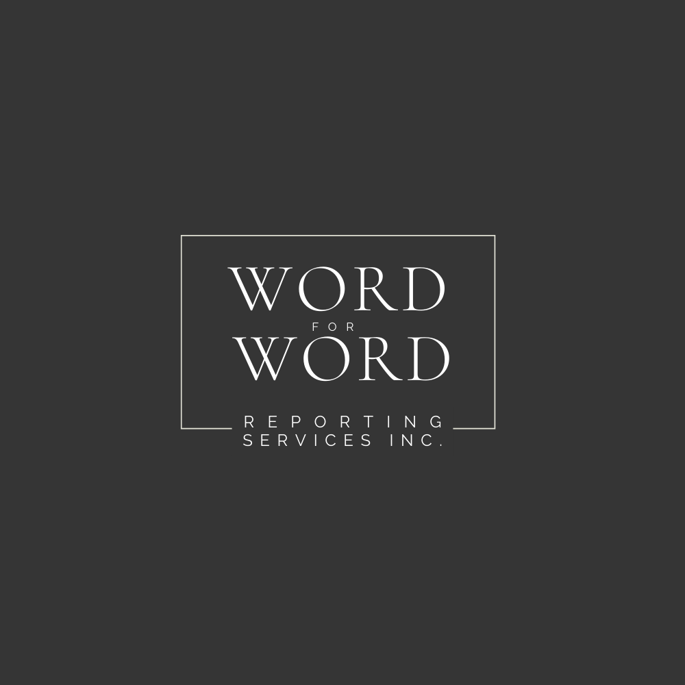 Logo Design by Chas Designs for Word For Word Reporting Services Inc. | Design #31173457