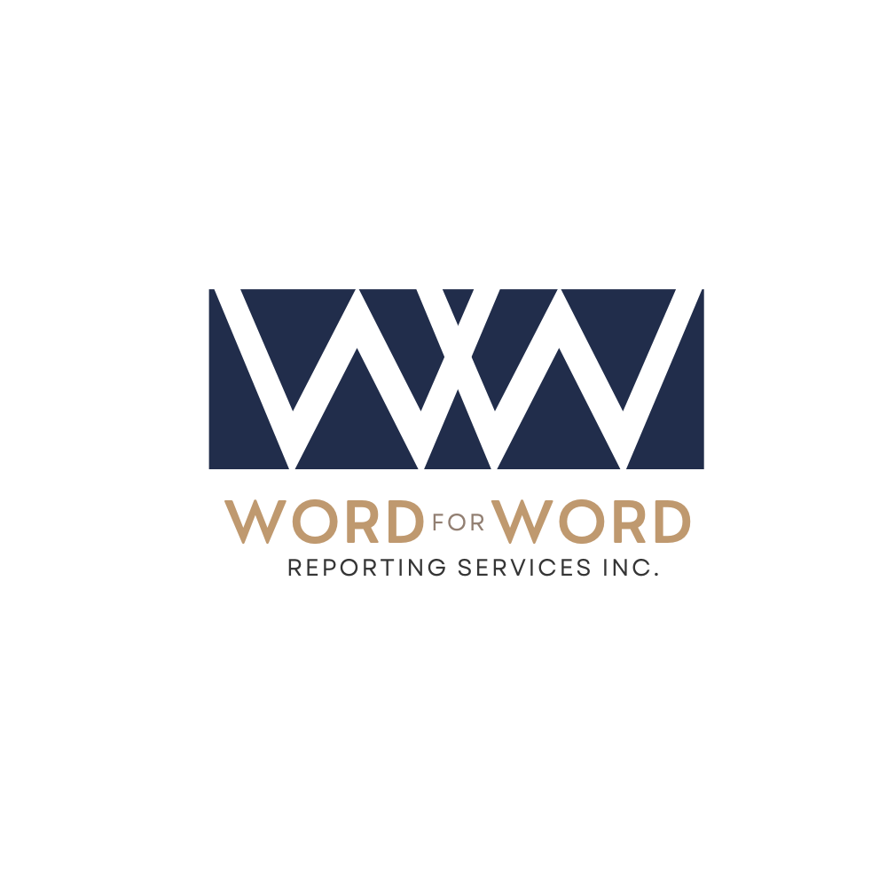Logo Design by Chas Designs for Word For Word Reporting Services Inc. | Design #31173462