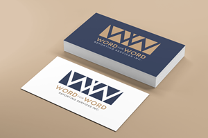 Logo Design by Chas Designs for Word For Word Reporting Services Inc. | Design: #31173486