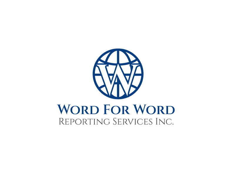 Logo Design by parida for Word For Word Reporting Services Inc. | Design #31164782