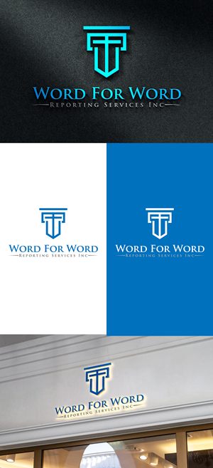 Logo Design by 100%design for Word For Word Reporting Services Inc. | Design: #31158625