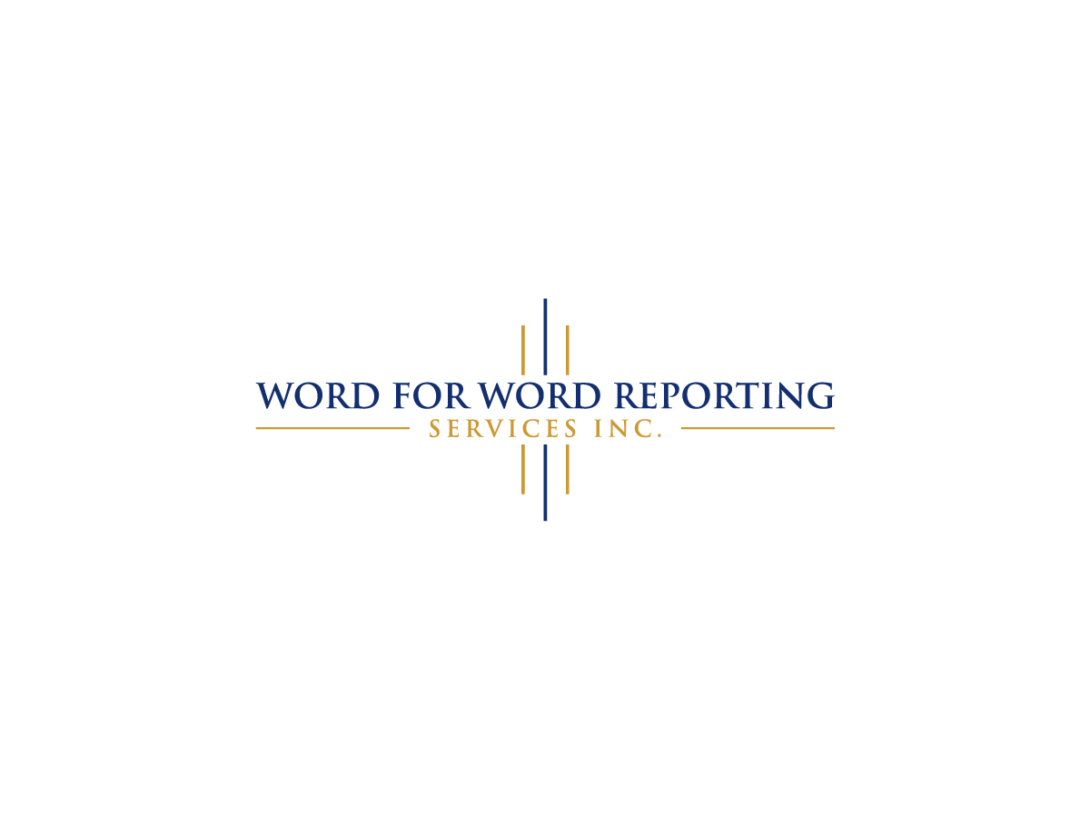 Logo Design by bandisign for Word For Word Reporting Services Inc. | Design #31162894