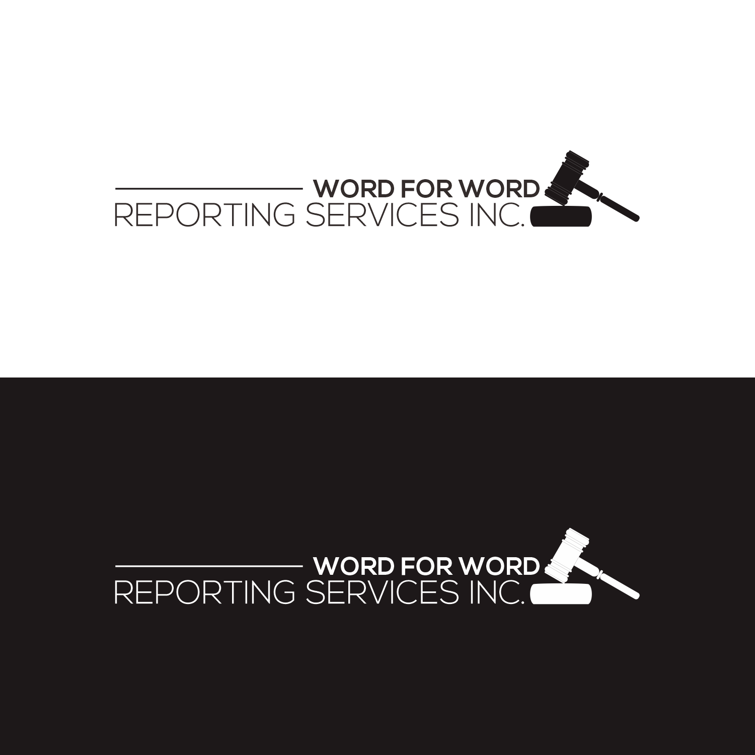 Logo-Design von LAMPUNGTENGAH für Word For Word Reporting Services Inc. | Design #31162705