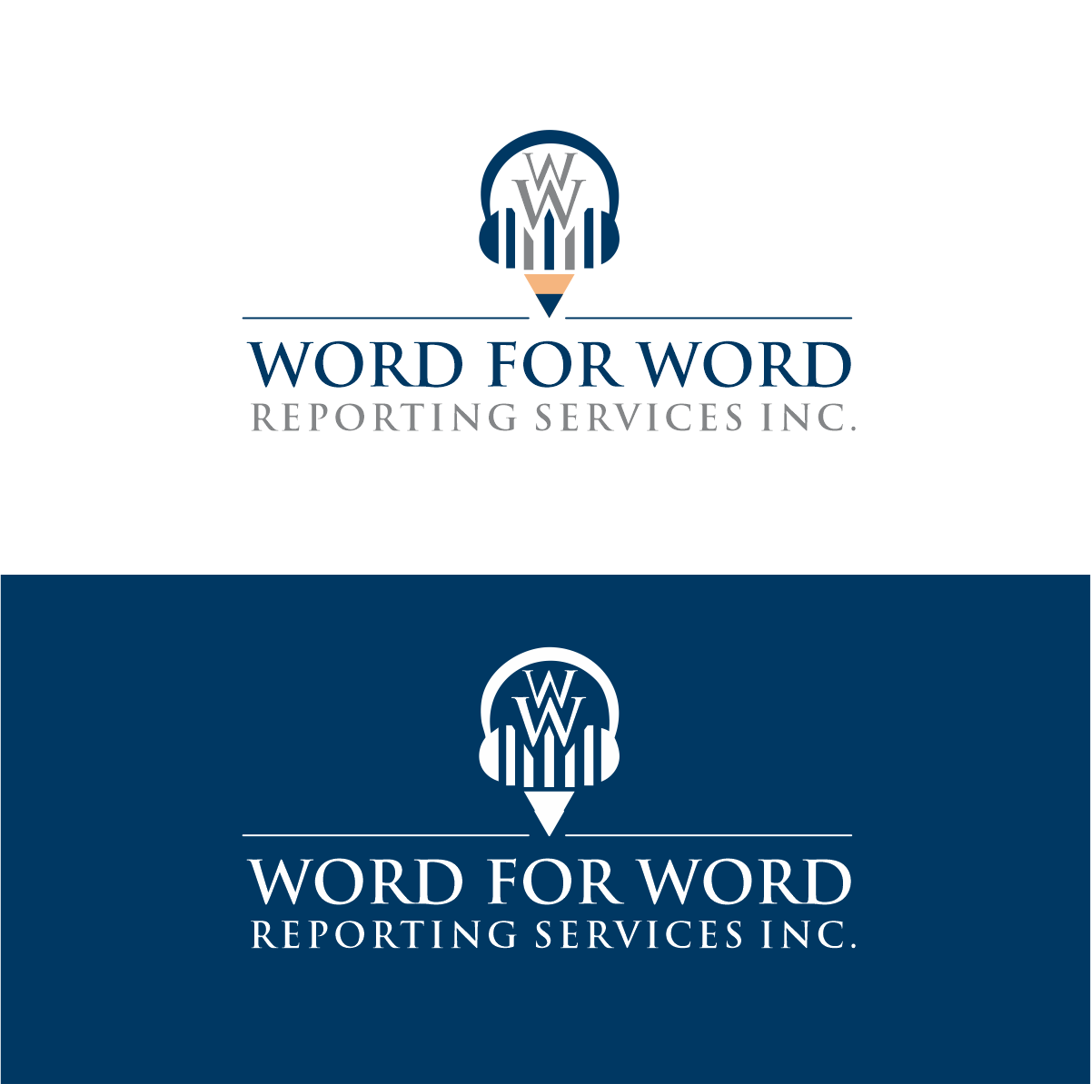 Logo Design by Yash4 for Word For Word Reporting Services Inc. | Design #31161812