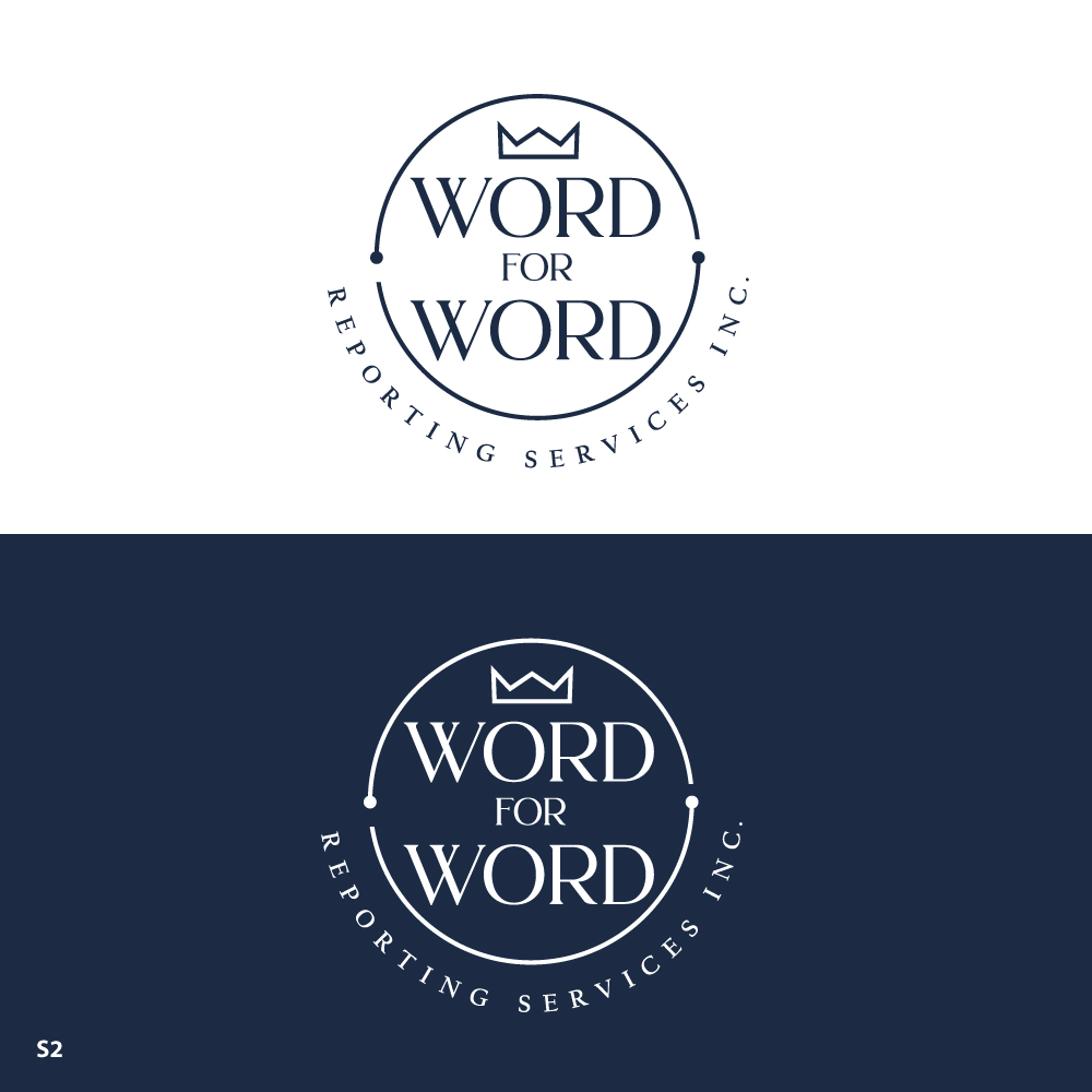 Logo Design by Sujit Banerjee for Word For Word Reporting Services Inc. | Design #31160235