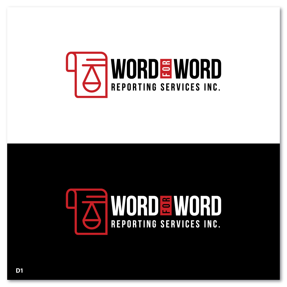 Logo Design by Sujit Banerjee for Word For Word Reporting Services Inc. | Design #31160237