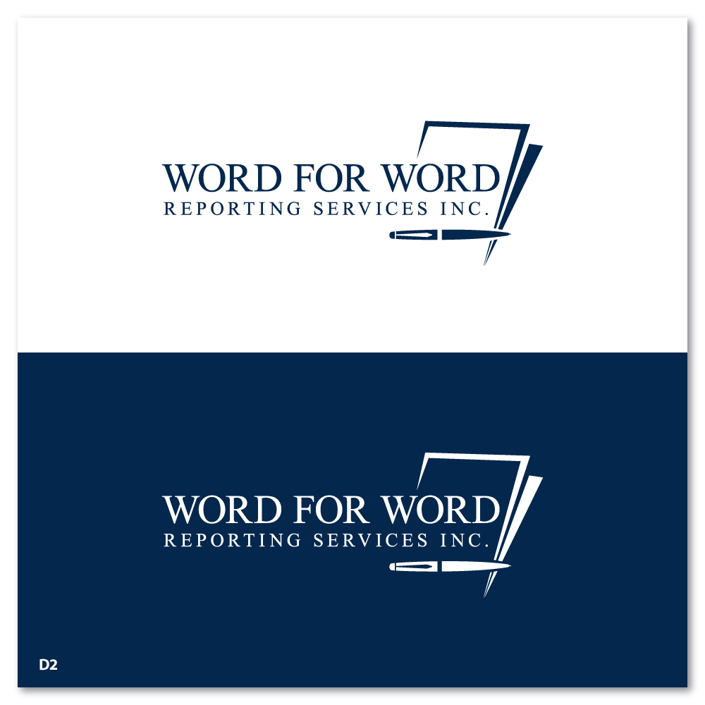 Logo Design by Sujit Banerjee for Word For Word Reporting Services Inc. | Design #31160240