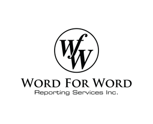 Logo Design by Grafactory for Word For Word Reporting Services Inc. | Design: #31165277