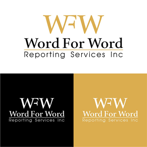 Diseño de Logo por creative.bugs para Word For Word Reporting Services Inc. | Diseño: #31161694