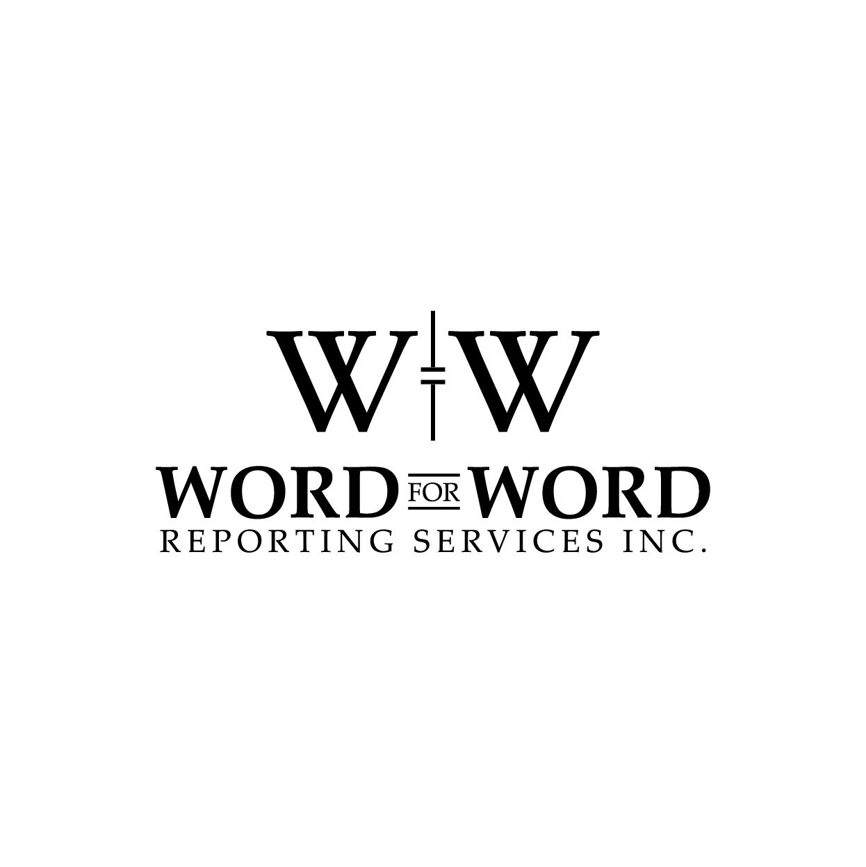 Logo Design by Boink for Word For Word Reporting Services Inc. | Design #31176368