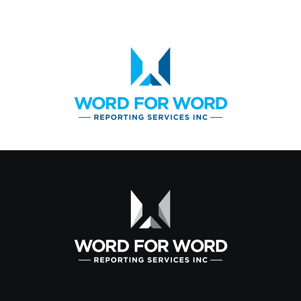 Logo Design by Ansh Design for Word For Word Reporting Services Inc. | Design #31163436