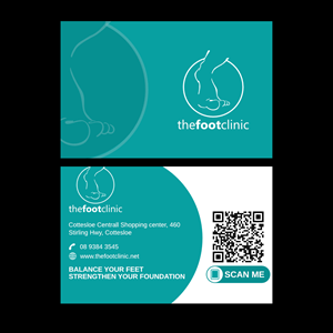 Business Card Design by zanusi for The Foot Clinic | Design: #31166945