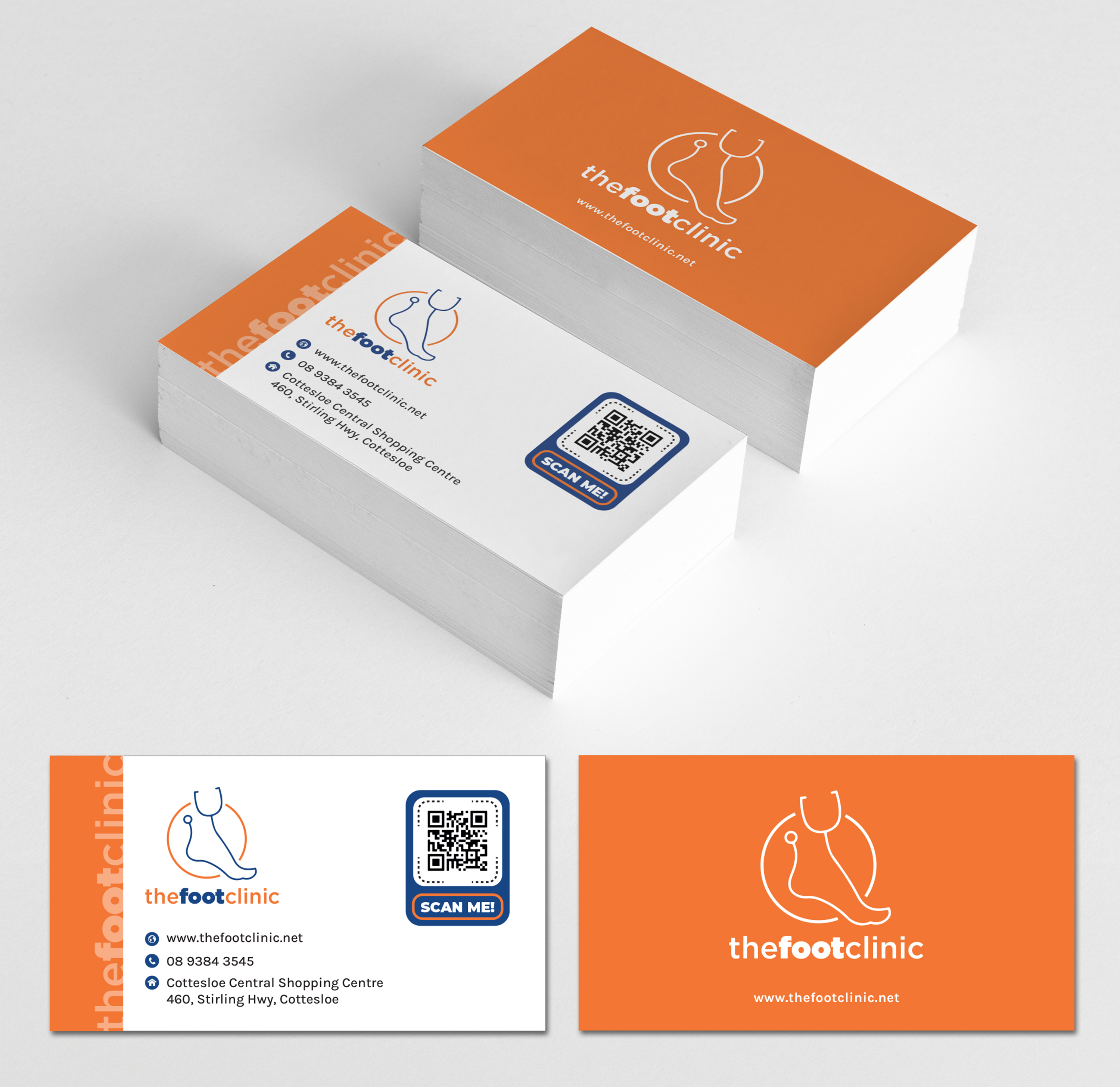 Business Card Design by Tilt for The Foot Clinic | Design #31182655