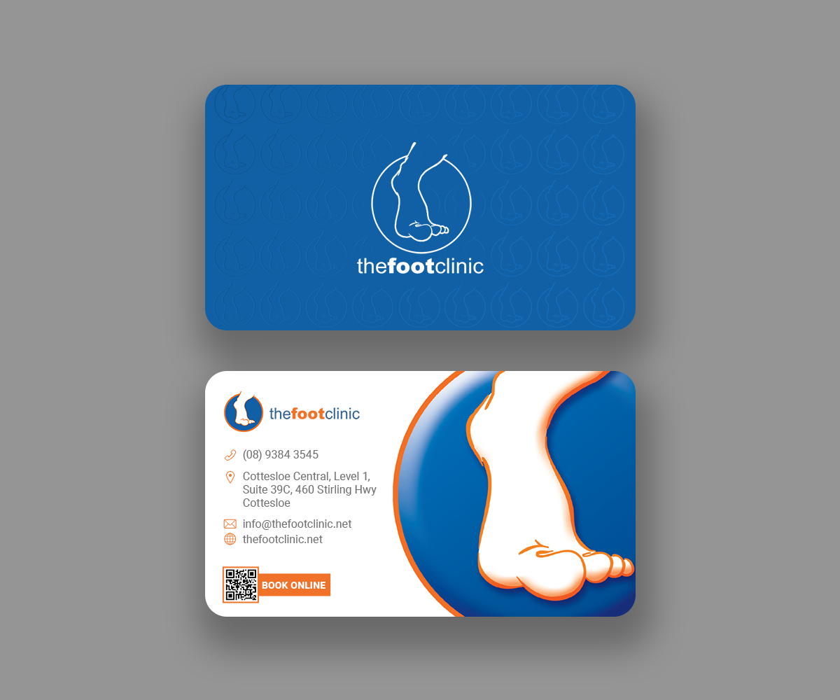 Business Card Design by Andrés Sebastián for The Foot Clinic | Design #31163909