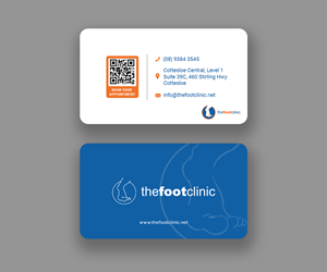 Business Card Design by Andrés Sebastián for The Foot Clinic | Design: #31164077