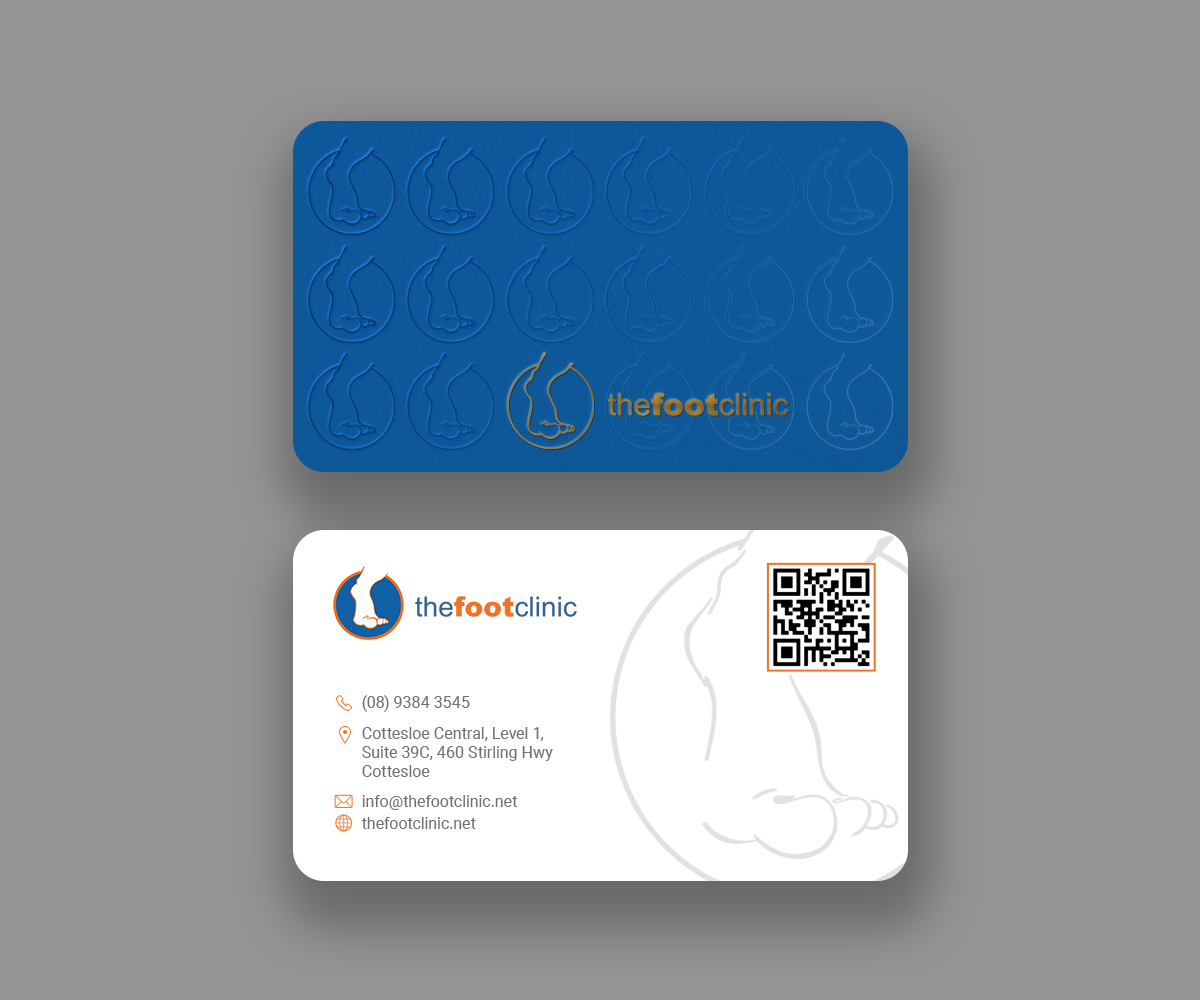 Business Card Design by Andrés Sebastián for The Foot Clinic | Design #31168354