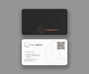 Business Card Design by Andrés Sebastián for The Foot Clinic | Design: #31168625