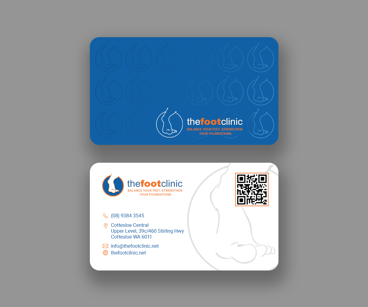 Business Card Design by Andrés Sebastián for The Foot Clinic | Design #31207142