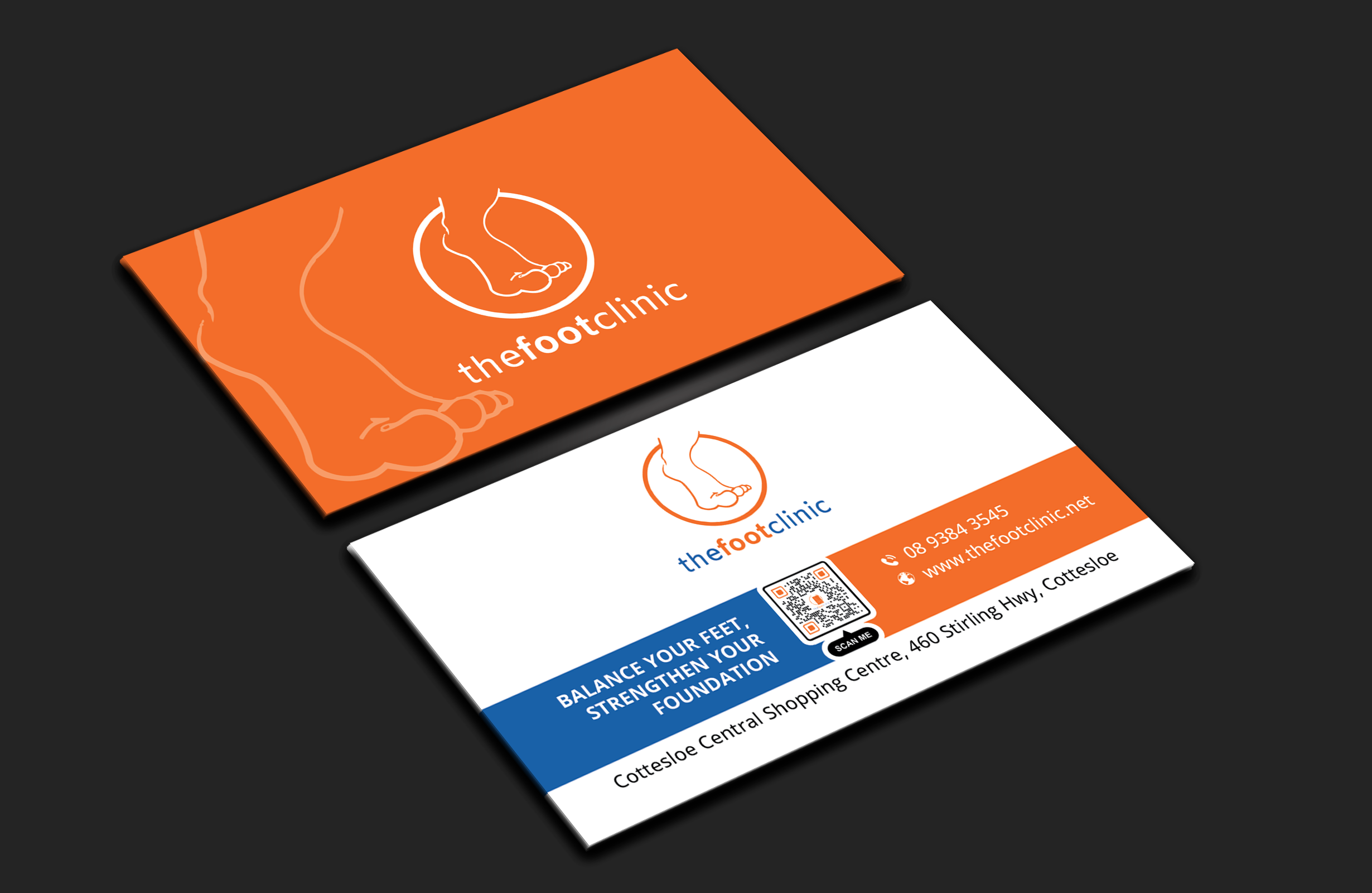 Business Card Design by DesignerShahadat for The Foot Clinic | Design #31165111