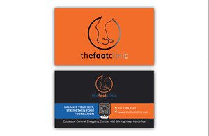 Business Card Design by DesignerShahadat for The Foot Clinic | Design: #31165112