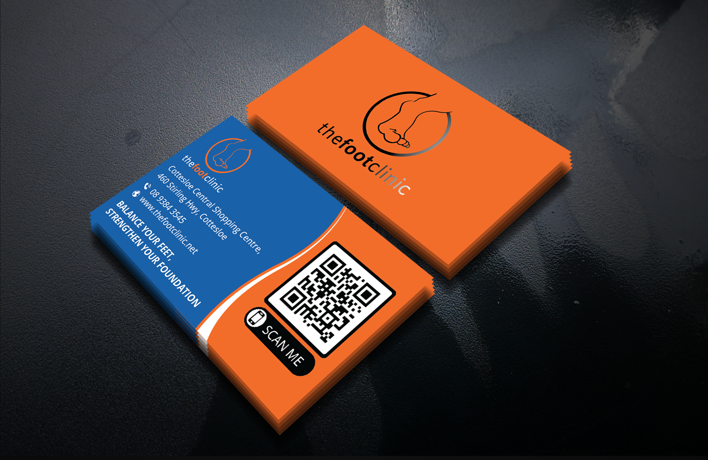 Business Card Design by DesignerShahadat for The Foot Clinic | Design #31168267