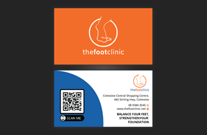 Business Card Design by DesignerShahadat for The Foot Clinic | Design: #31168268