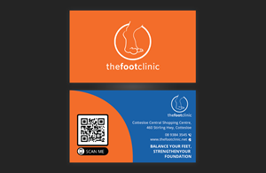 Business Card Design by DesignerShahadat for The Foot Clinic | Design: #31168269