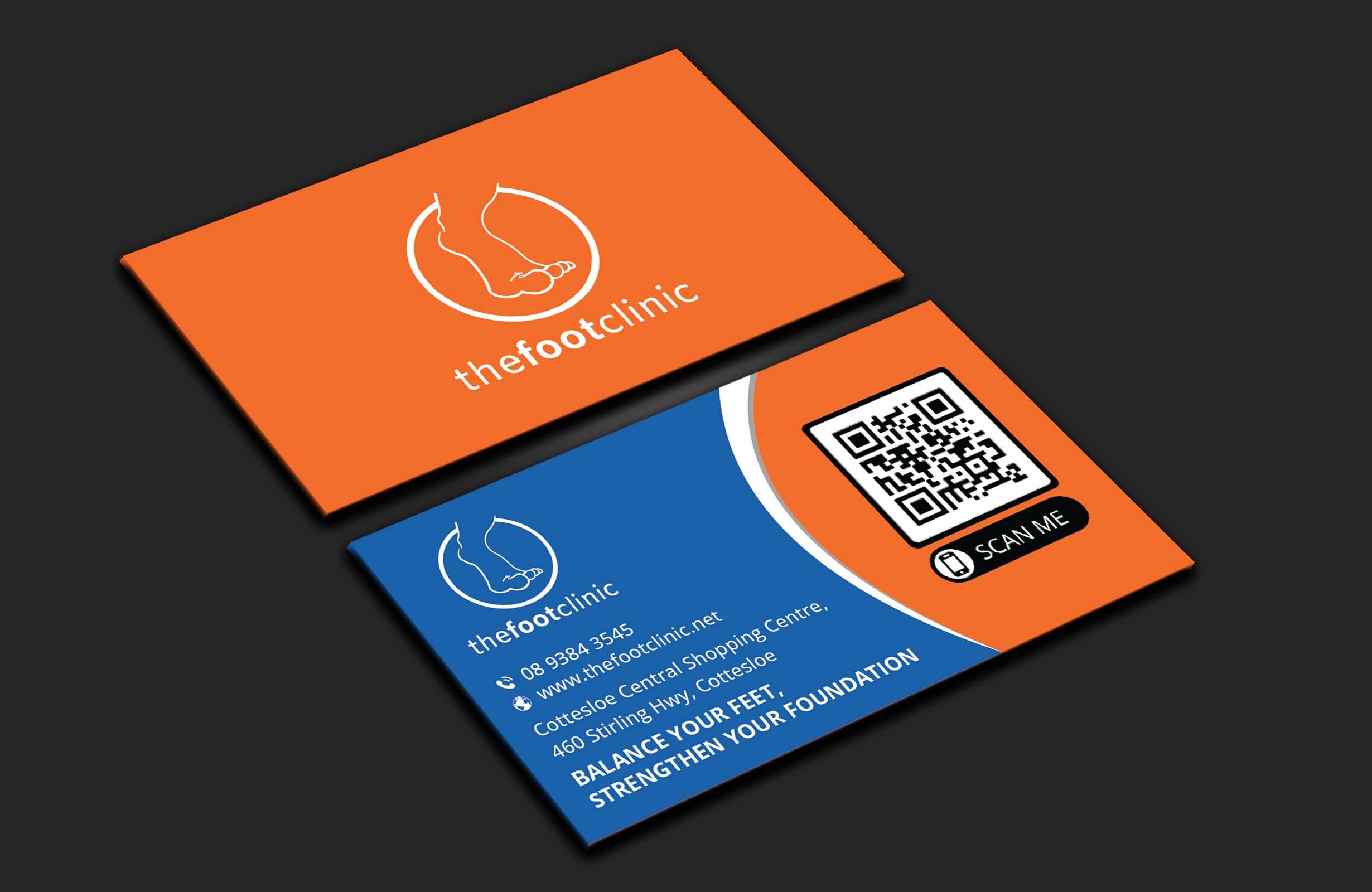 Business Card Design by DesignerShahadat for The Foot Clinic | Design #31168291