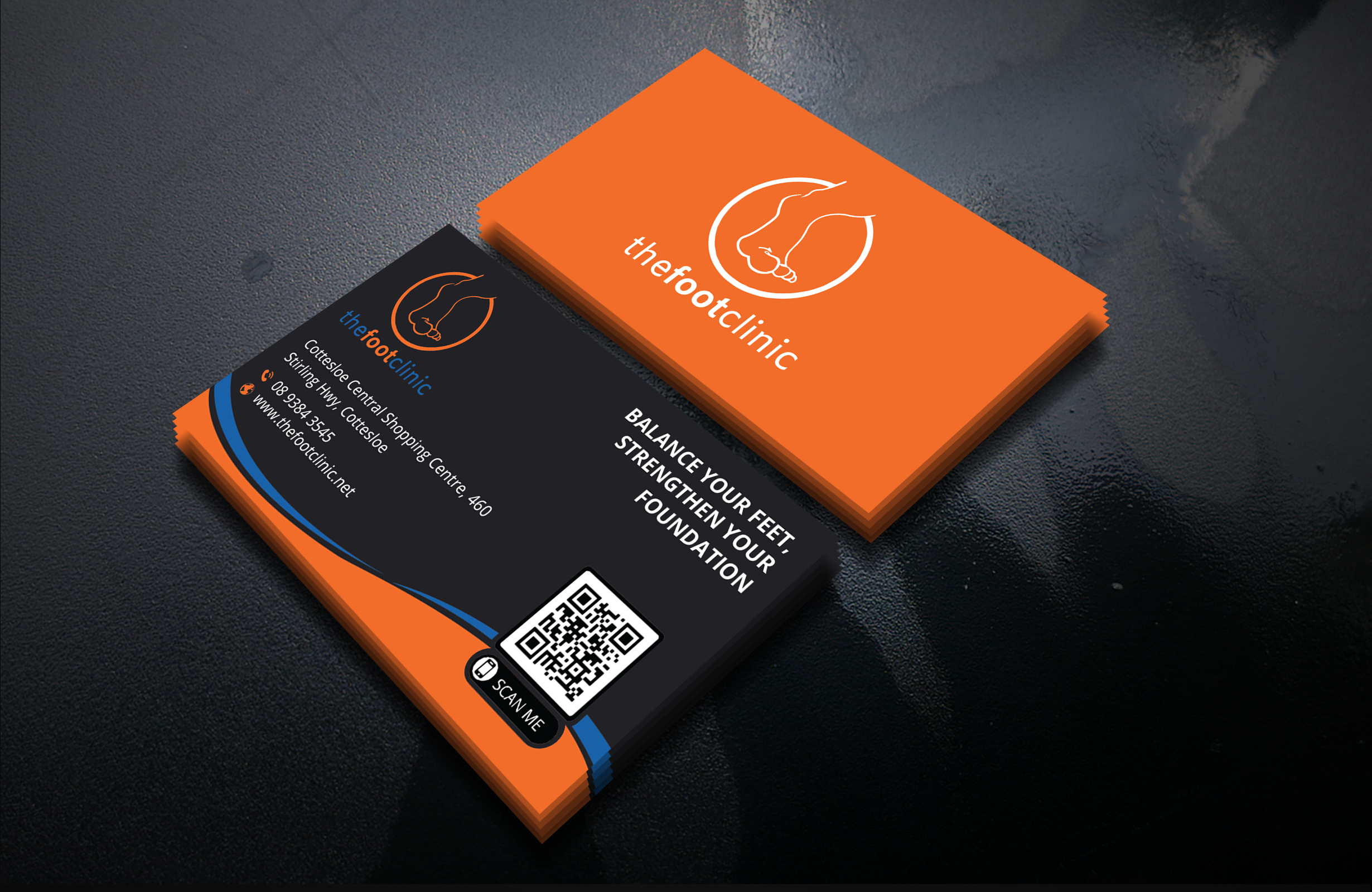 Business Card Design by DesignerShahadat for The Foot Clinic | Design #31175403