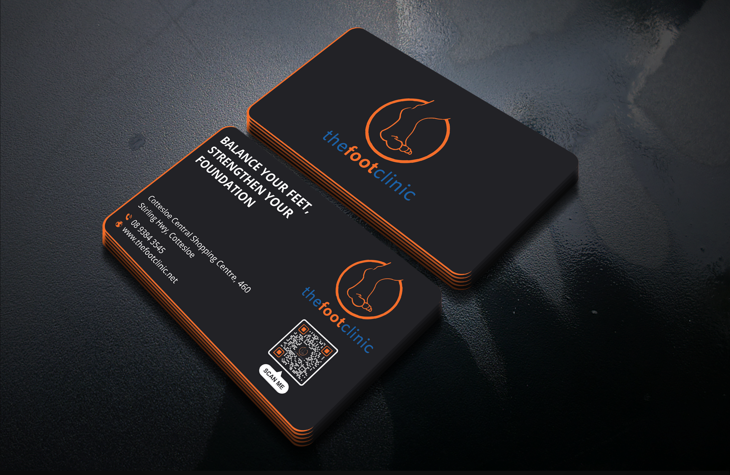 Business Card Design by DesignerShahadat for The Foot Clinic | Design #31184605