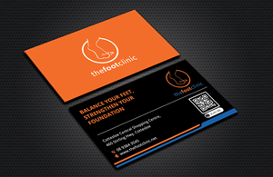 Business Card Design by DesignerShahadat for The Foot Clinic | Design: #31198587