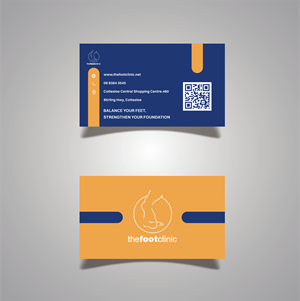 Business Card Design by TDAC for The Foot Clinic | Design: #31163934