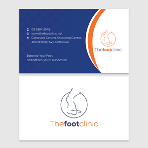 Business Card Design by YourLogoMaster for The Foot Clinic | Design: #31178443