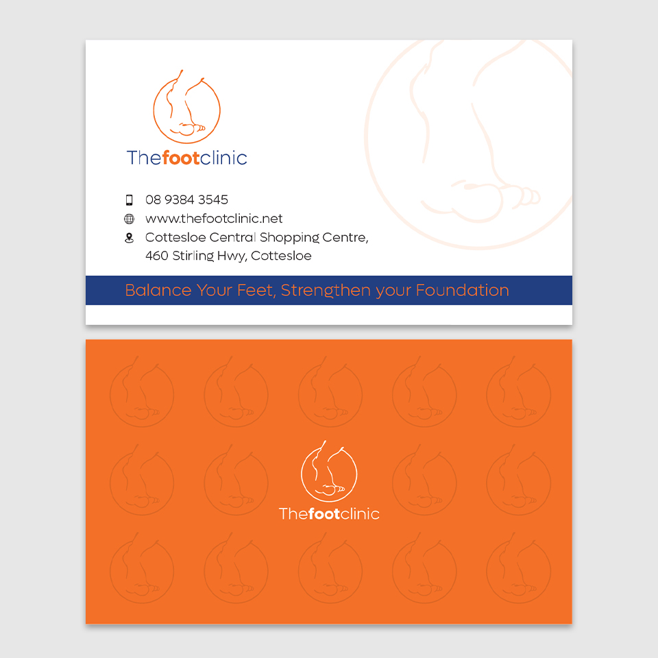 Business Card Design by YourLogoMaster for The Foot Clinic | Design #31178444