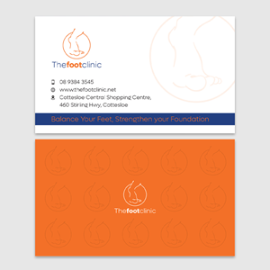 Business Card Design by YourLogoMaster for The Foot Clinic | Design: #31178444