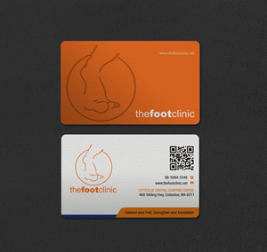 Business Card Design by INDIAN_Ashok for The Foot Clinic | Design: #31160669