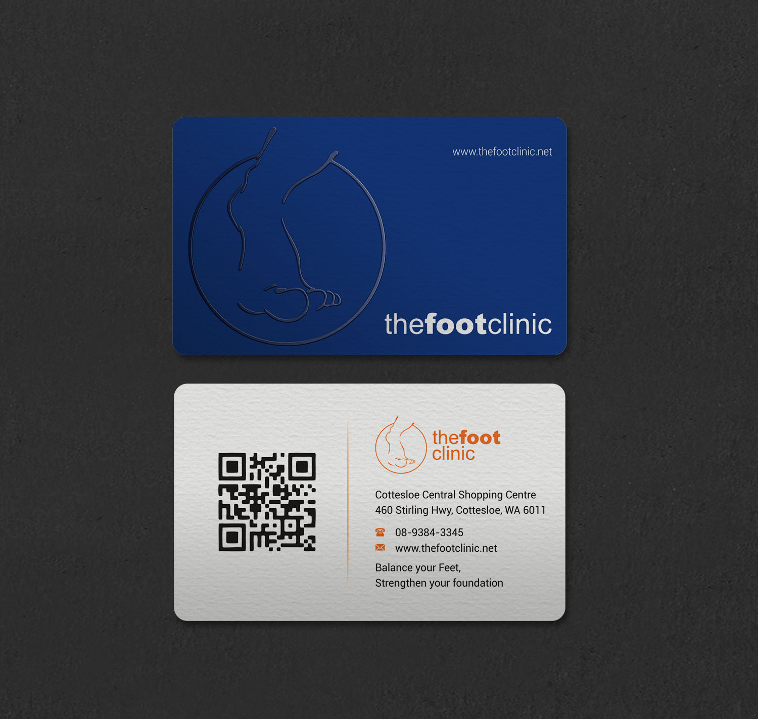 Business Card Design by INDIAN_Ashok for The Foot Clinic | Design #31160673