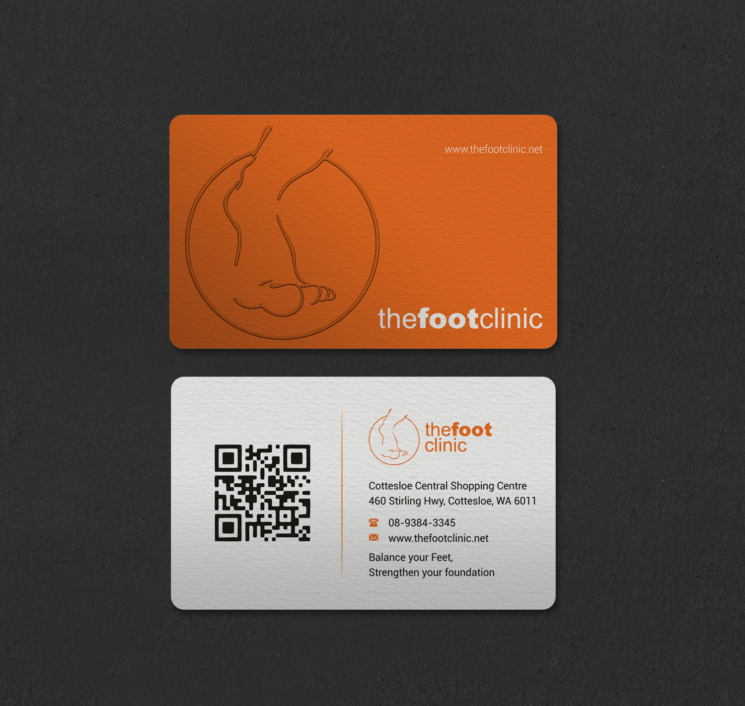 Business Card Design by INDIAN_Ashok for The Foot Clinic | Design #31160674