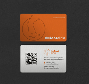 Business Card Design by INDIAN_Ashok for The Foot Clinic | Design: #31160674